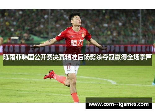 陈雨菲韩国公开赛决赛精准后场劈杀夺冠赢得全场掌声