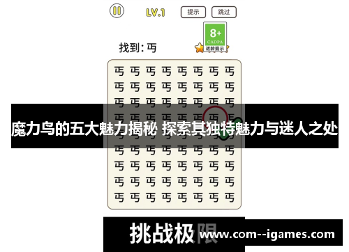 魔力鸟的五大魅力揭秘 探索其独特魅力与迷人之处